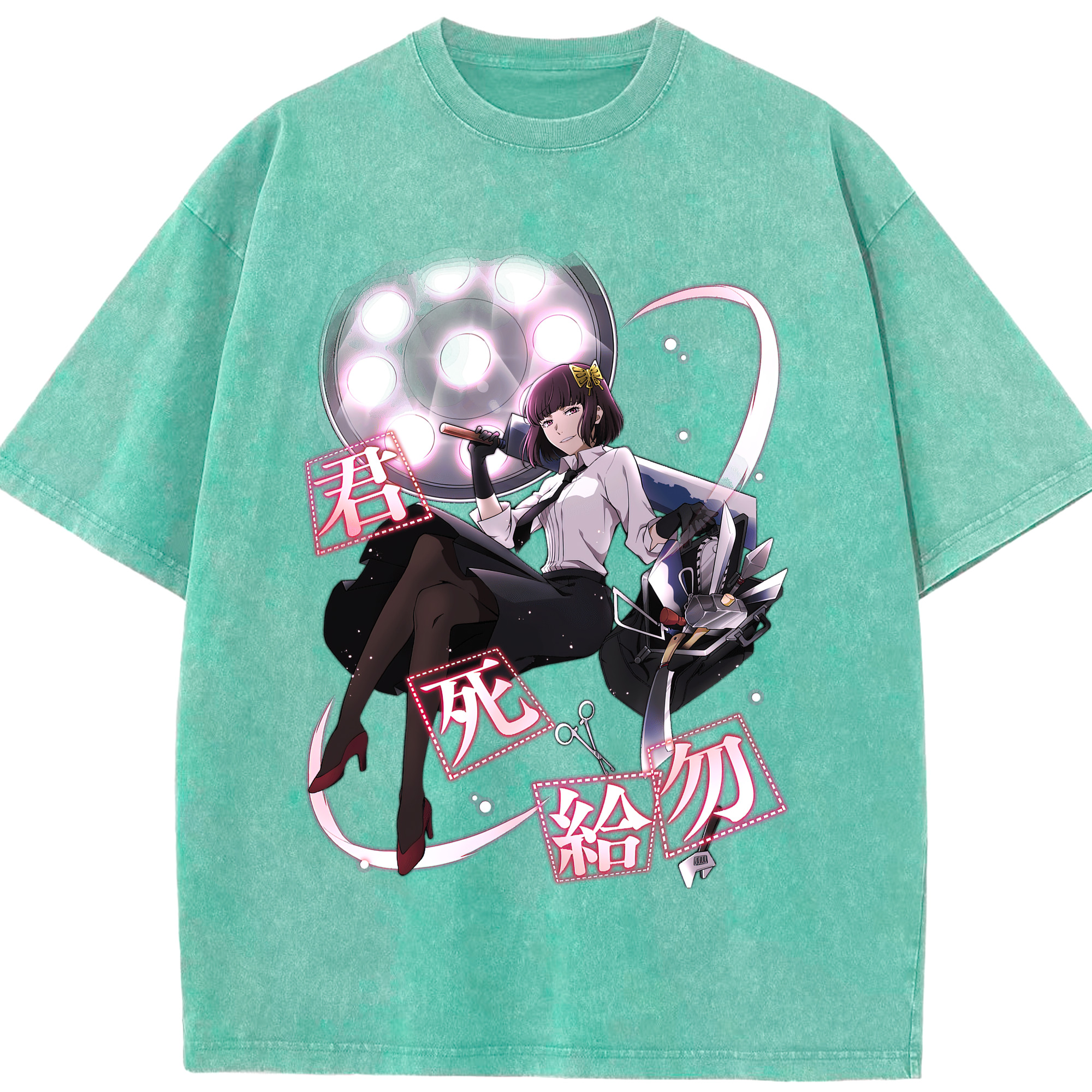 （画像用） 文豪ストレイドッグス Bungo Stray Dogs 綿100% ヴィンテージ風 半袖Tシャツ（フロントプリント）